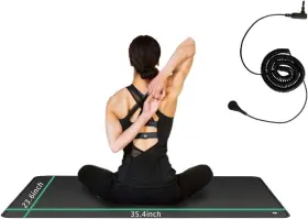 Wauzoble 797427775009 Grounding Mat Sleeping Foot Improve Insomnia Reduce Inflammation Black