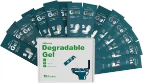 020801 Webetop Toilet Powder Degradable Gel Portable Camping Composting Rv 20 Pcs