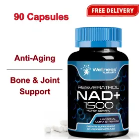 Wlrx-nad-01 Wellness Labsrx Nad Supplement 1500mg Liposomal With Resveratrol Plus Boost