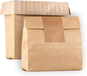 Tcbg-ppr-12p Wenses Trash Compactor Bags For Kitchen 12-pack Pre-cuffed Heavy Duty Kraft Brown