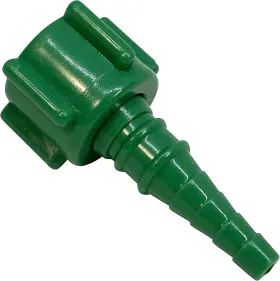 0409 Westmed #0409 Swivel Barb Nipple Nut Christmas Tree Green Oxygen Tubing Connec