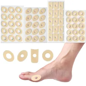 Whale 763114084372 Corn Cushions For Feet 60 Pieces Soft Latex Foam Pads 60pcs