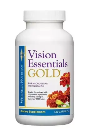Whitaker Nutrition 678829213743 Dr. Whitakers Vision Essentials Gold - Eye Health Supplement With 40 Mg Of Lute