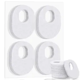 Jizh-willbond-3415 Willbond 48 Pack Callus Pads Soft 1/4 Inch Thick Oval Shape Corn White