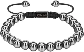 Bbh001p Willis Judd Magnetic Hematite Bracelet - High Strength Stones