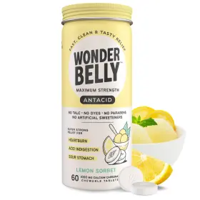 Wbl10362 Wonderbelly Antacid Effective Heartburn And 60 Count Pack Of 1 White