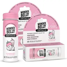 Wbtvl001-amz Wonderbelly Antacid Effective Heartburn And Instant Acid 12 Count Pack Of 2