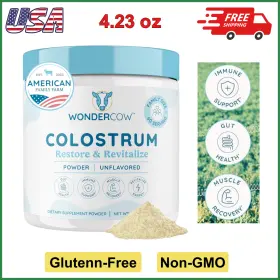 008649 Wondercow Bovine Colostrum Powder Igg Pure Supplement For Digestive Gut Health Immune