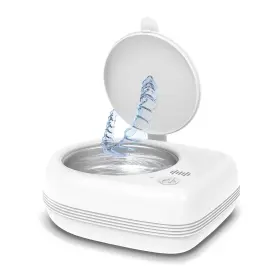 Wrklly 785366377798 Rechargeable Ultrasonic Retainer Cleaner Machine 50khz 1.9 Inch White