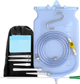 Xiexiecare 313101866803 2l Enema Bucket Kit Colon Cleansing Silicone Bag For Women Men 6pcs