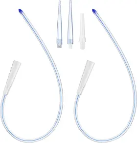 Xiexiecare 445012727782 2pcs 16 Inch Soft Silicone Enema Colon Tube Tip Kit Fit Into Tubing For Co