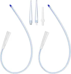 Xiexiecare 744110781335 2pcs 16 Inch Soft Silicone Enema Colon Tube Tip Kit Fit Into Tubing For Co
