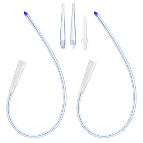 Xxenema003 Xiexiecare 2pcs 16 Inch Soft Silicone Enema Colon Tube Tip Kit Fit Into Tubing For