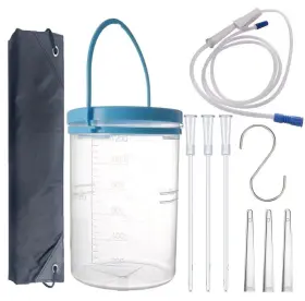 Xxenema010 Xiexiecare Enema Bucket Kit For Colon Cleansing With 6pcs Nozzle Tips Tube R