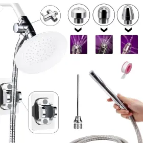 Xpapov 764155665018 Shower Enema System With 59 Inches Hose Diverter Water Control Valve For Me