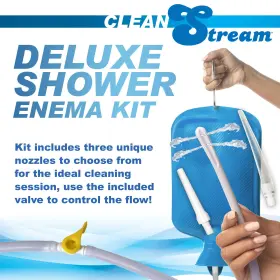 Xr Brands 848518053701 Deluxe Shower Enema Kit - Blue