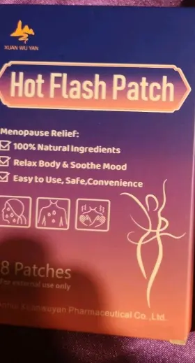 020725 Xuan Wu Yan Hot Flash Patch Menopause Relief 100% Natural 8 Patches Exp 07/2028