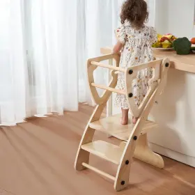 Ycl-001 Yacul Toddler Standing Tower 2 In 1 Kitchen Step Stool Helpers Wood