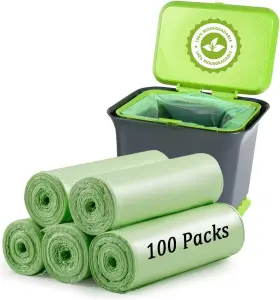 Yawahome 786882501599 Small Trash Bags 4 Gallon 100 Count Bag For 4-6