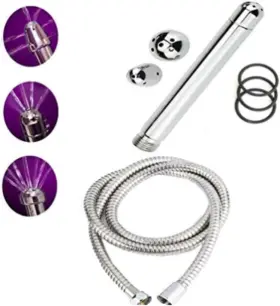 Yeoubi 445011590578 3 Heads Aluminum Enema Shower Vaginal Anal Cleaner Douche System With 15