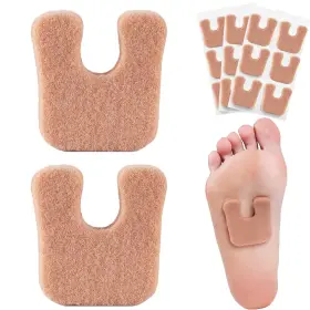 Hd-u-20-apricot Yflife Cushioned Foot Pads With Thick Moleskin - 20 Pieces Meta And 4-13 Apricot