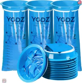Ygdz 702679541999 Vomit Bags Disposable 15 Pack Barf Throw Up Emesis Puke Nausea For Travel