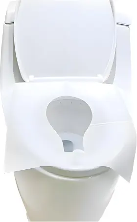 Yofan 730637448011 Disposable Toilet Seat Covers Flushable Travel White