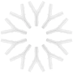 Yoncozy 717015872712 Oxygen Tubing Connectors Y Splitter 10 Packs - Therapy Cannula Connect