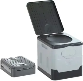 Yulin Huamao Trading Co. Ltd. 793288694305 Portable Toilet Folding 12.8in 11.4in 11.8in Black