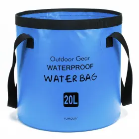 Zdt003-20l Yumqua Collapsible Bucket 5 Gallon 20l Multifunctional Portable Blue