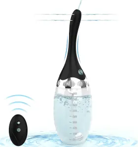 Yurun 744759611727 Automatic Electric Enema Bulb With 3 Speeds Silicone Anal Douche Cleaner