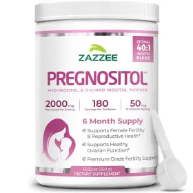 Pregnositolpowder183 Zazzee Myo Inositol D-chiro 40 1 Fertility Blend Powder 180 Servings Pregnositol