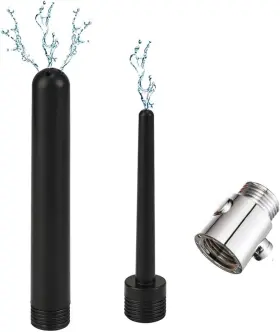 Zc Trade 445029340394 Douche Enema Nozzle With On/off Water Control Valve Switch Shower Attachment