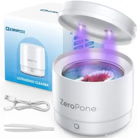 Zeropone 793129206810 Portable U-v Ultrasonic Cleaner Rechargeable Can Be Used 30-40 Times