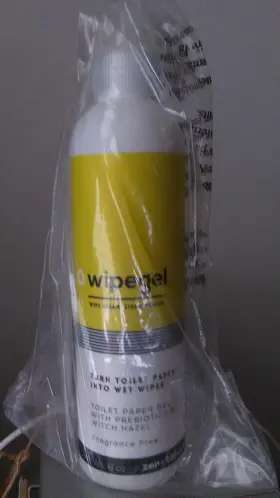Zerotaboos 868615000408 Wipegel - Turn Your Toilet Paper Into Cooling Flushable Wet Wipes With Witch Hazel