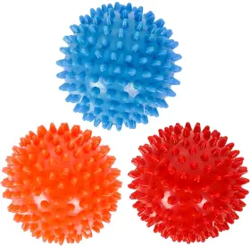 Jscq-01 Zhayao 3 Pack Spiky Hard Massage Balls Massager 1 Blue Red Orange