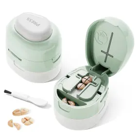 8337 Zhiyes Adjustable Pill Cutter Splitter For Small And Tiny Pills 1/2 Green
