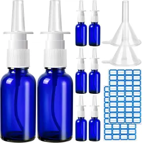 Zhwkmyp 445026519526 10 Pcs Nasal Spray Bottle Empty 30ml/1oz 6 Refillable