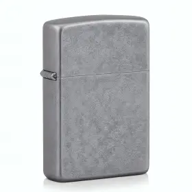121fb Zippo Antique Silver Plate Pocket Lighter Windproof Refillable Flip-top
