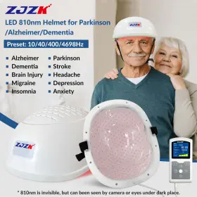 Lh280-a-0508 Zjzk 810nm Red Infrared Light Therapy Brain Helmet For Parkinsons Stroke Treatment