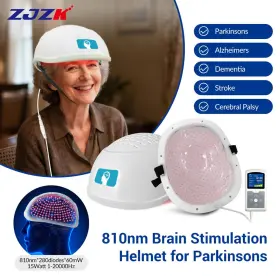 Lh280-a-11121 Zjzk 810nm Pbm Brain Helmet For Autism Insomnia Migraine Nir Light Therapy 1-20000hz