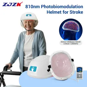 Lh280-a-11122 Zjzk Photobiomodulation Brain Helmet 810nm Nir Light Therapy For Parkinsons Stroke