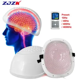 Lh280-a-zjzk-0217 Zjzk 810nm Brain Helmet Near Infrared Light Therapy Photobiomodulation For Parkinsons