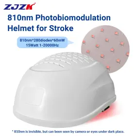Lh280-a-zjzk-02261 Zjzk Pbm Brain Rehabilitation Helmet 810nm Nir Light Therapy Parkinson Alzheimer