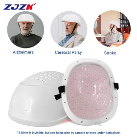 Lh280-a-zjzk-12038 Zjzk 1-20000hz Pbm Brain Stimulation Helmet Nir Light Therapy For Depression Insomnia