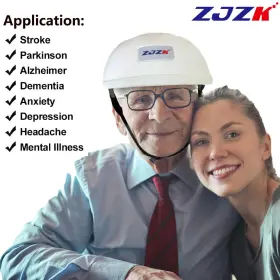 Lh280-a-zjzk-12112 Zjzk 810nm Infrared Light Pbm Brain Helmet For Parkinsons Depression Anxiety Stroke