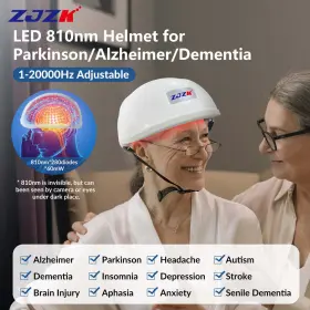 Lh280-a-zjzk-12244 Zjzk 810nm Near Infrared Light Treatment Pbm Brain Helmet For Depression Anxiety Ptsd