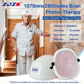 Uslh280-b05099 Zjzk 1070nm Infrared Light Therapy Helmet For Depression Stroke Insomnia Treatment