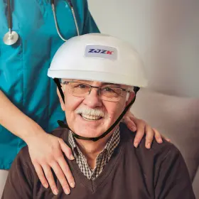 Uslh280-b06067 Zjzk 1070nm Photobiomodulation Brain Nir Light Therapy Helmet For Parkinson Alzheimer
