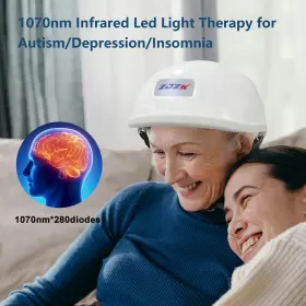 Uslh280-b062613 Zjzk 1070nm Physiotherapy Nir Light Brain Stimulation Pbm Helmet For Alzheimer Autism